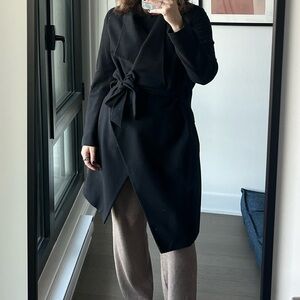 Allsaints asymmetrical wool jacket size 2.